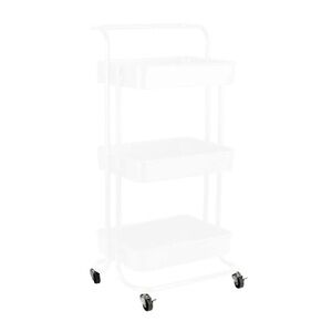 White Rolling Storage Cart